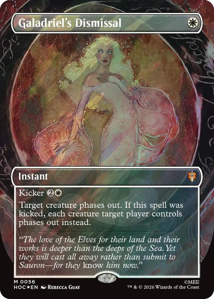 Galadriel's Dismissal (Borderless) (Surge Foil) (56) [The Hobbit: Eternal-Legal]