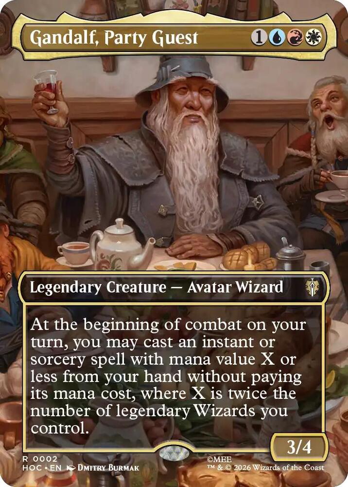 Gandalf, Party Guest (Borderless) (2) [The Hobbit: Eternal-Legal]