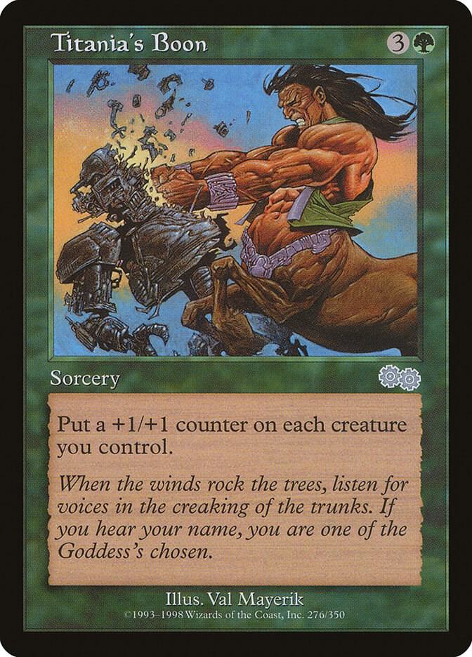 Titania's Boon (276) [Urza's Saga]