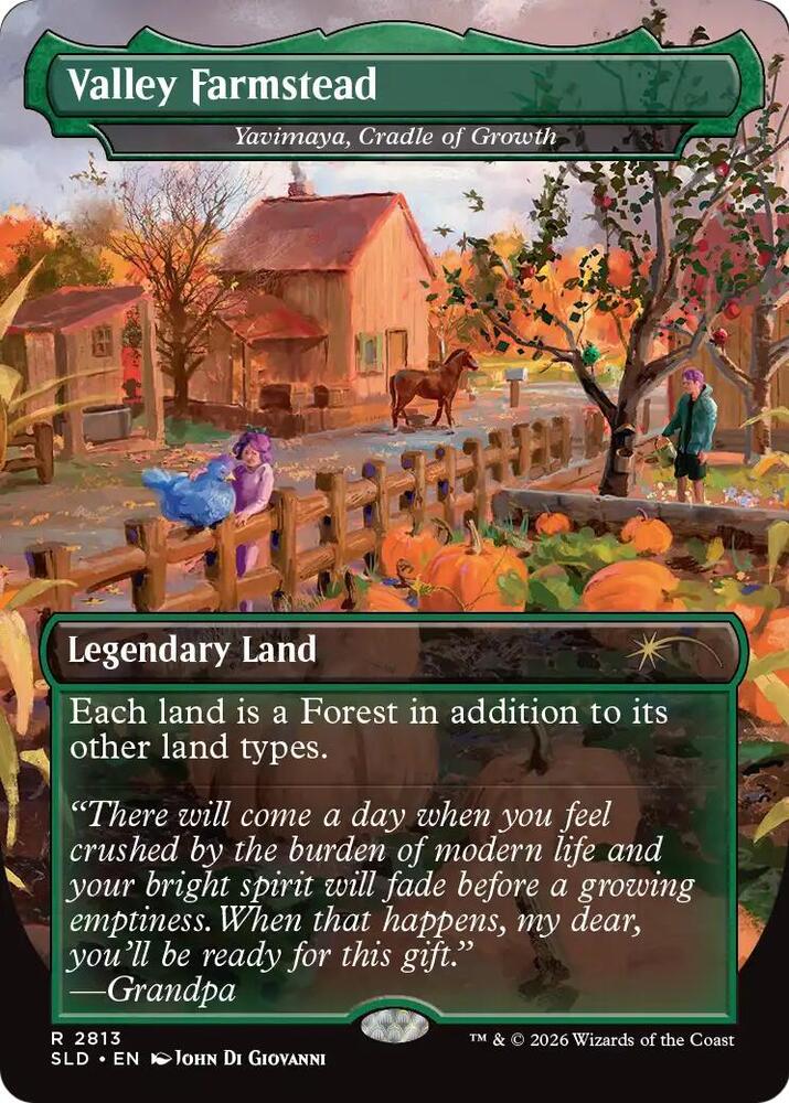 Valley Farmstead - Yavimaya, Cradle of Growth (2813) [Secret Lair Drop]