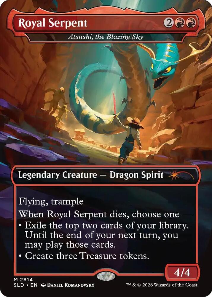 Royal Serpent - Atsushi, the Blazing Sky (2814) [Secret Lair Drop]