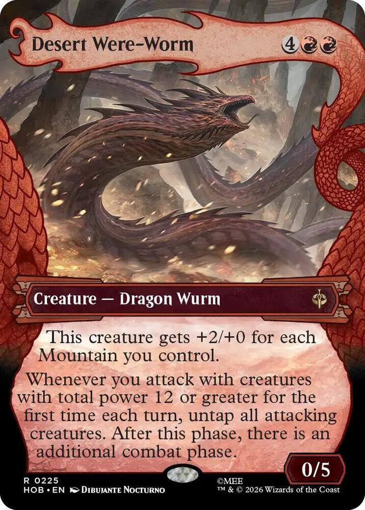 Desert Were-Worm (Showcase) (225) [The Hobbit]