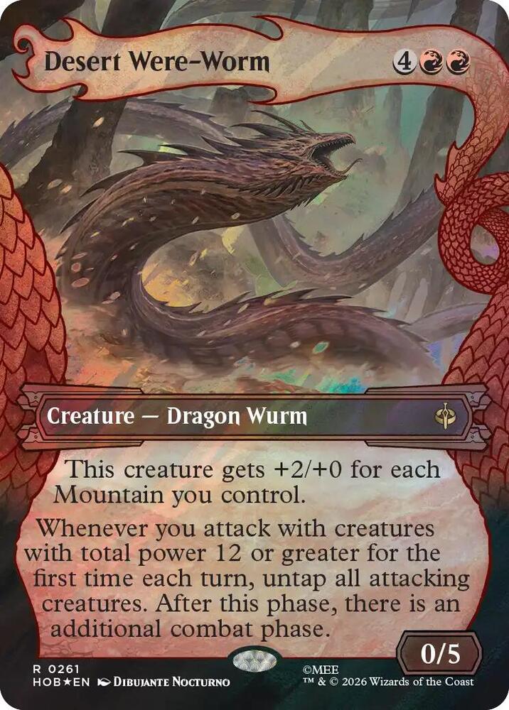 Desert Were-Worm (Showcase) (Surge Foil) (261) [The Hobbit]