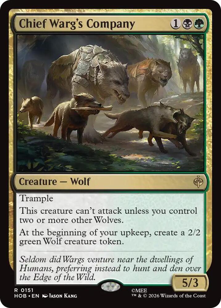 Chief Warg's Company (151) [The Hobbit]