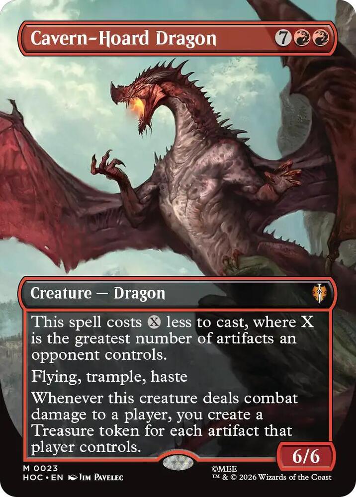 Cavern-Hoard Dragon (Borderless) (23) [The Hobbit: Eternal-Legal]