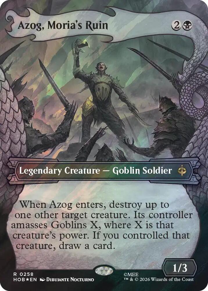 Azog, Moria's Ruin (Showcase) (Surge Foil) (258) [The Hobbit]