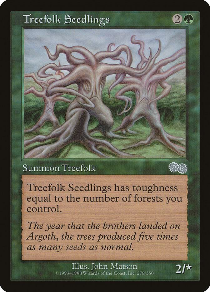 Treefolk Seedlings (278) [Urza's Saga]