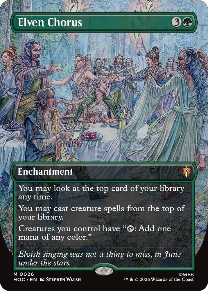 Elven Chorus (Borderless) (26) [The Hobbit: Eternal-Legal]