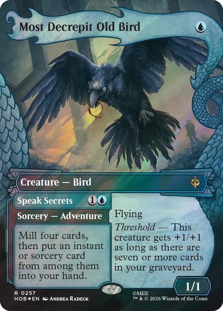 Most Decrepit Old Bird (Showcase) (Surge Foil) (257) [The Hobbit]