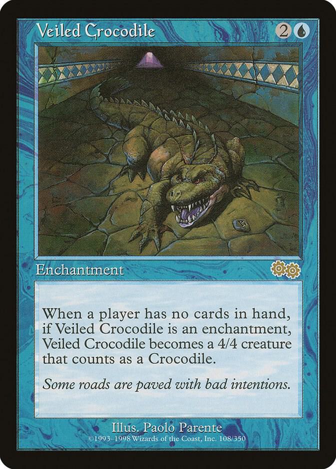 Veiled Crocodile (108) [Urza's Saga]