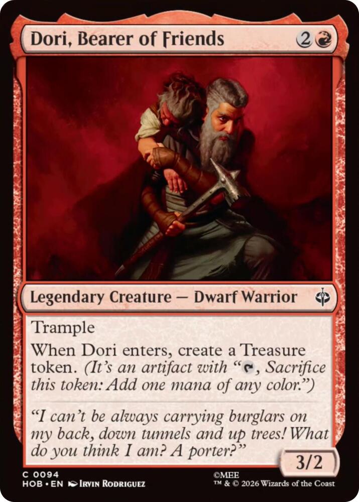 Dori, Bearer of Friends (94) [The Hobbit]
