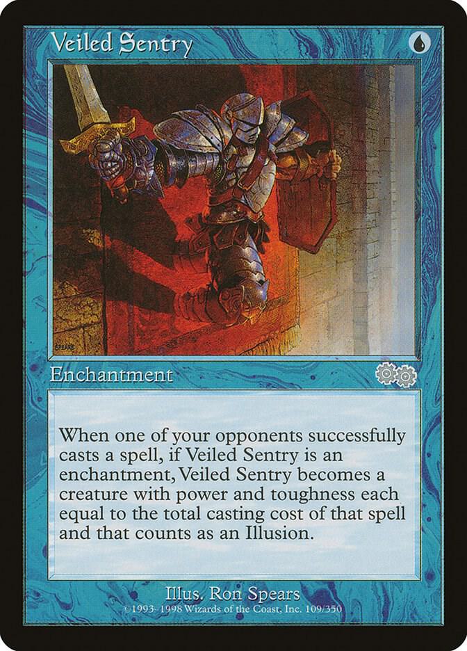 Veiled Sentry (109) [Urza's Saga]