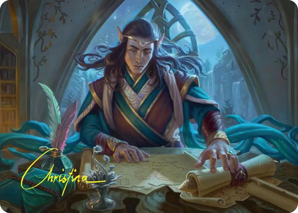 Elrond, Moon-Reader Art Card (Gold-Stamped Signature) (9) [The Hobbit Art Series]