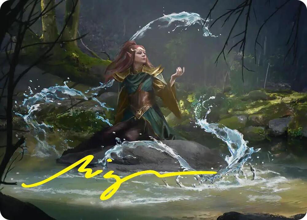 Mirkwood Meditator Art Card (Gold-Stamped Signature) (10) [The Hobbit Art Series]