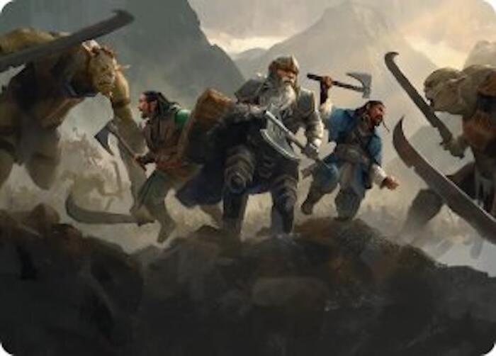 Struggle of Howling Steel Art Card (51) [The Hobbit Art Series]