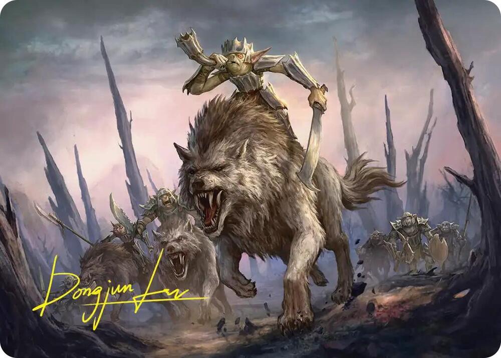 Signal the Onslaught Art Card (Gold-Stamped Signature) (52) [The Hobbit Art Series]