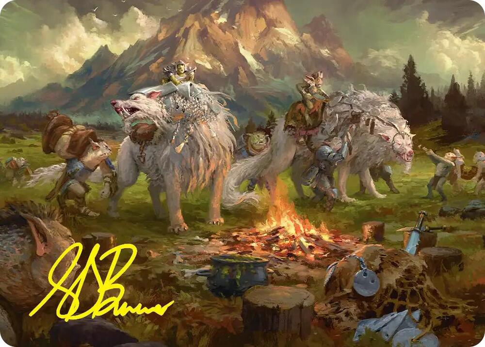 Mount Gundabad Mobilizes Art Card (Gold-Stamped Signature) (54) [The Hobbit Art Series]