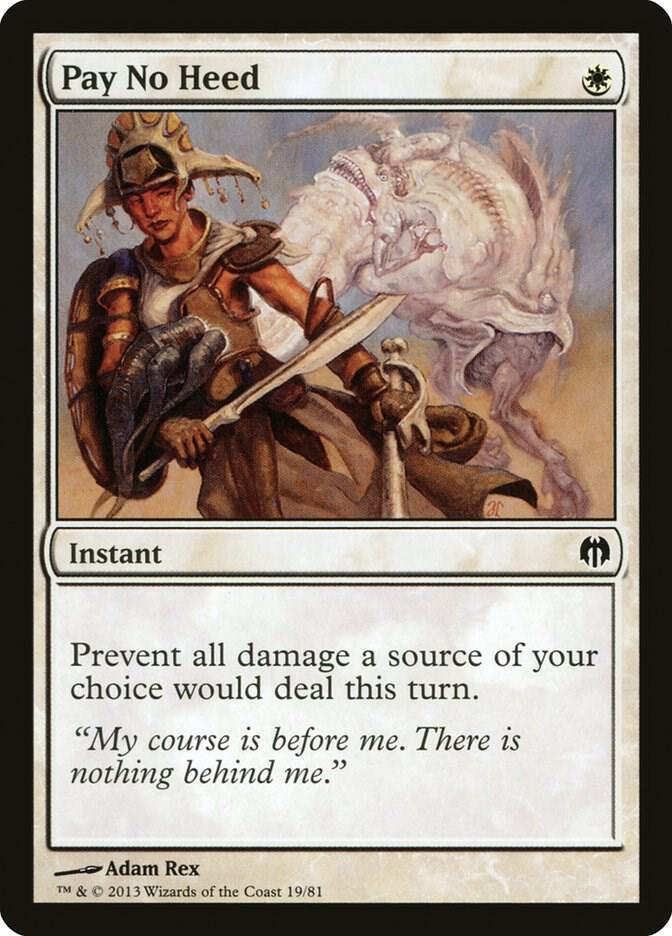 Pay No Heed (19) [Duel Decks: Heroes vs. Monsters]