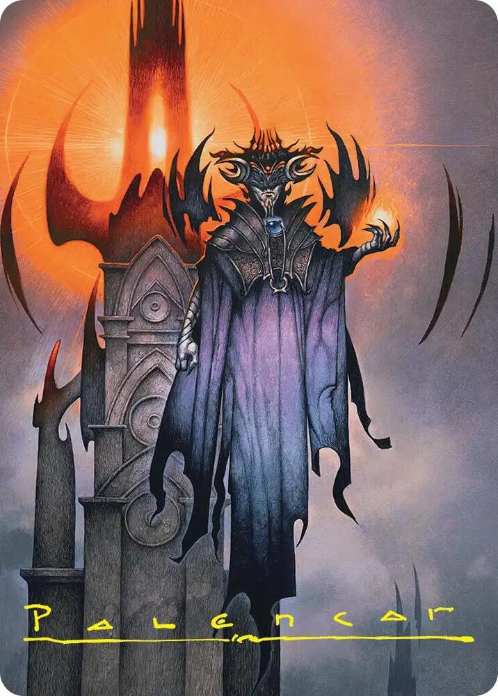 Sauron, the Lidless Eye Art Card (Gold-Stamped Signature) (36) [The Hobbit Art Series]