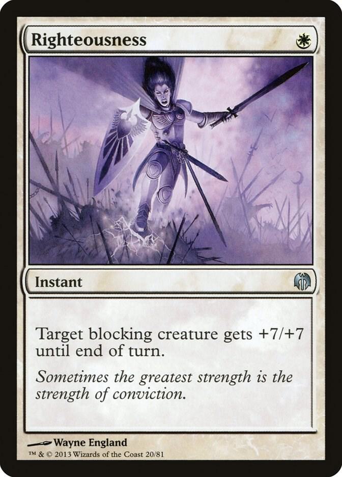 Righteousness (20) [Duel Decks: Heroes vs. Monsters]
