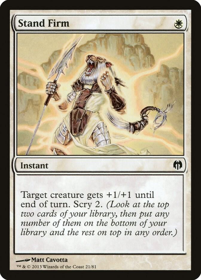 Stand Firm (21) [Duel Decks: Heroes vs. Monsters]