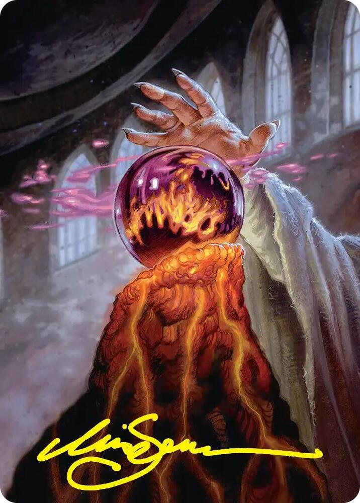 Palantir of Orthanc Art Card (Gold-Stamped Signature) (37) [The Hobbit Art Series]