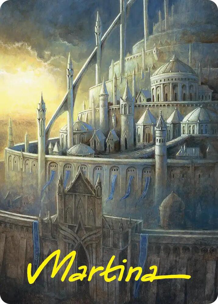 Minas Tirith Art Card (Gold-Stamped Signature) (38) [The Hobbit Art Series]