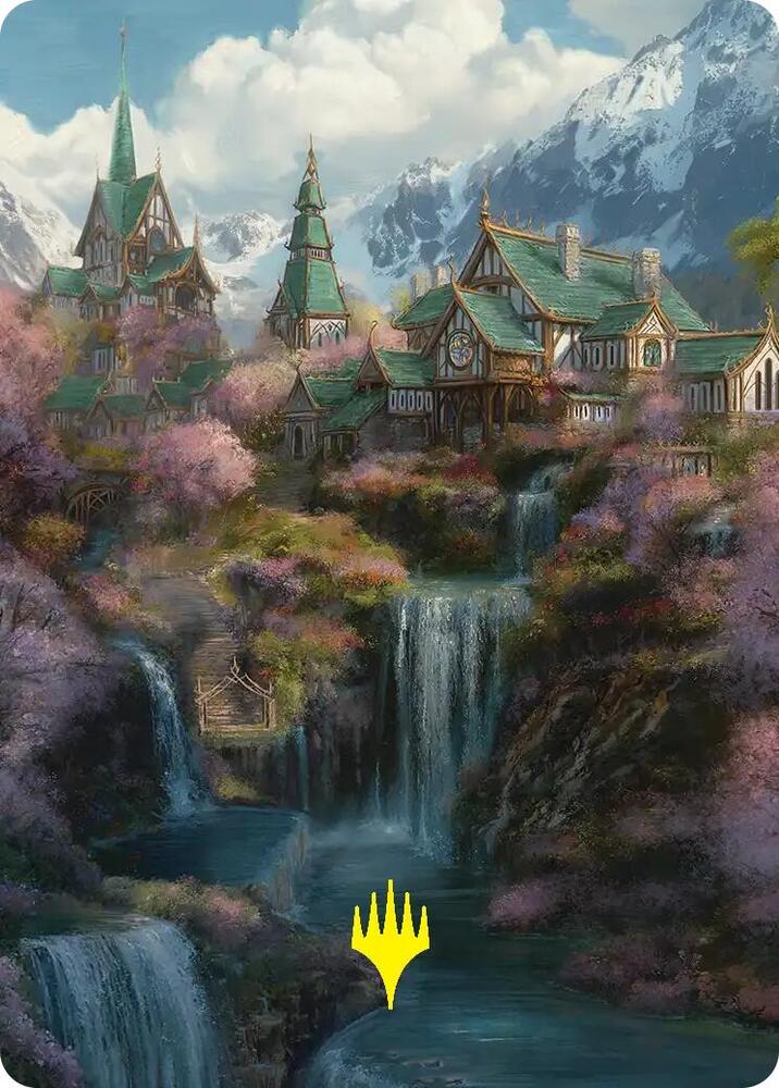 Rivendell Art Card (Gold-Stamped) (40) [The Hobbit Art Series]