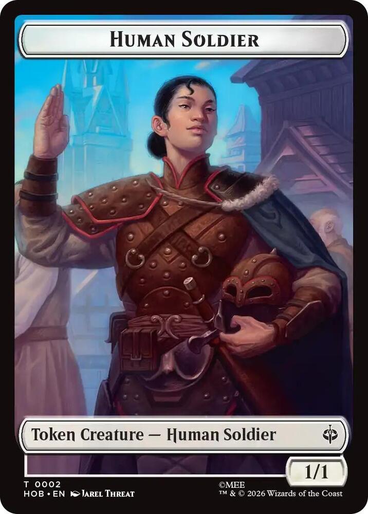 Human Soldier // Treasure (0012) Double-Sided Token (2 // 12) [The Hobbit]