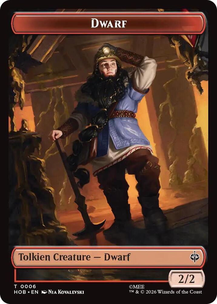 Dwarf // Enduring Story Double-Sided Token (6 // 14) [The Hobbit]
