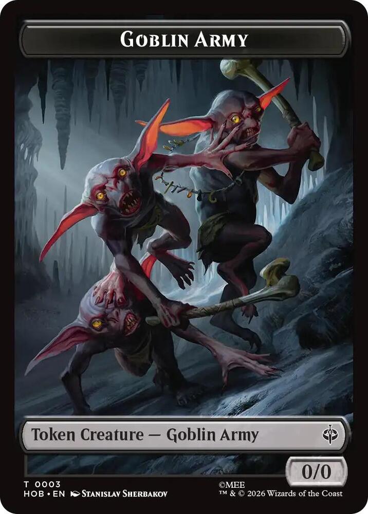 Goblin Army (0003) // Treasure (0012) Double-Sided Token (3 // 12) [The Hobbit]
