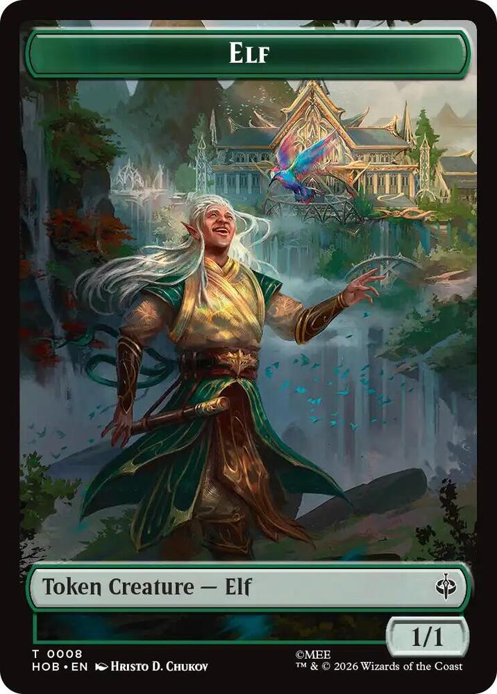 Elf // Treasure (0013) Double-Sided Token (8 // 13) [The Hobbit]