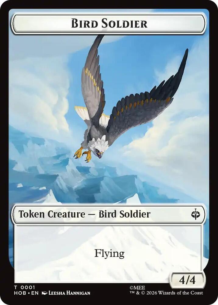 Bird Soldier // Axe Double-Sided Token (1 // 10) [The Hobbit]