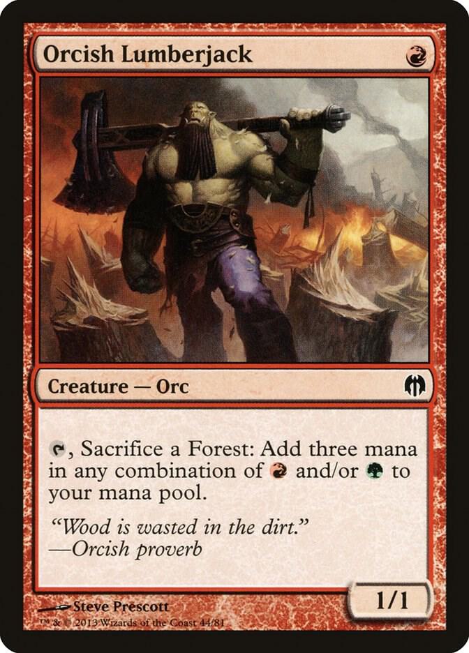 Orcish Lumberjack (44) [Duel Decks: Heroes vs. Monsters]