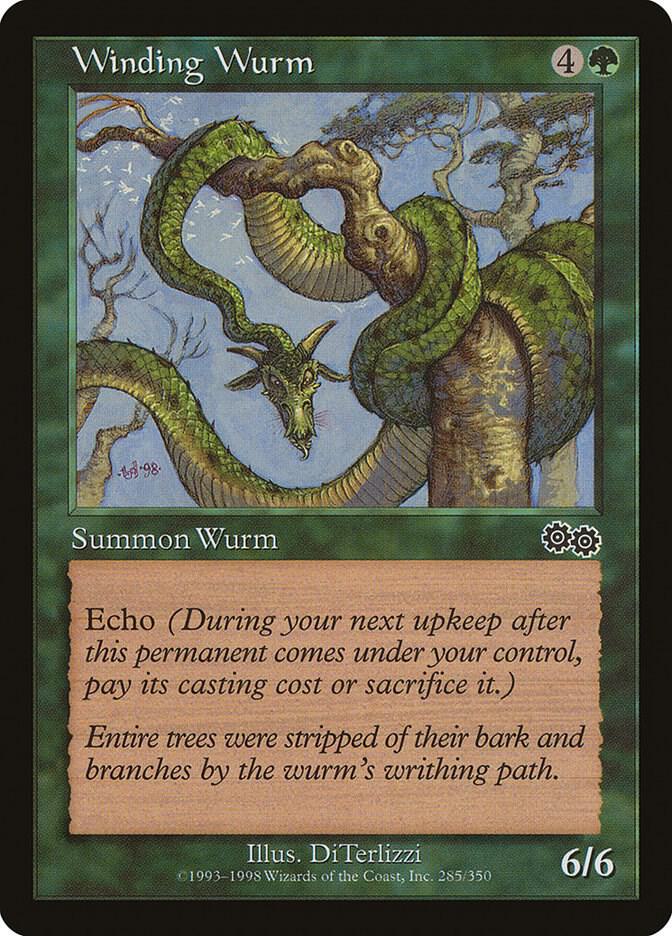 Winding Wurm (285) [Urza's Saga]