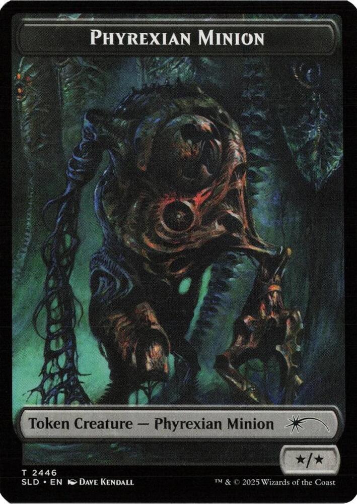 Phyrexian Minion (SLD) // Angel (LCI) Double-sided Token (2446 // 2) [Secret Lair Drop]