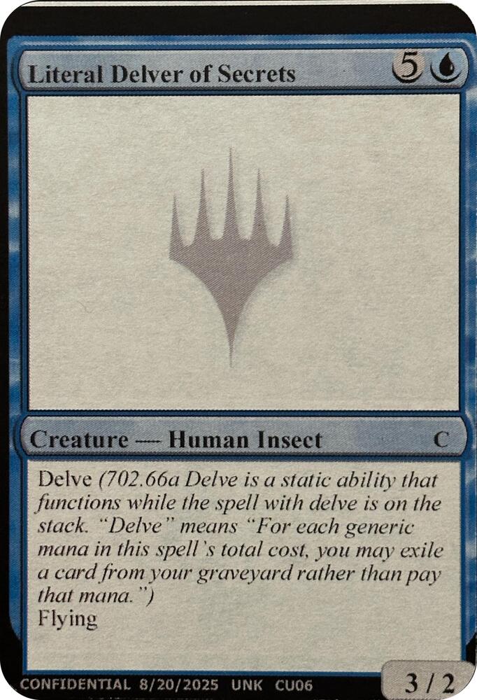 Literal Delver of Secrets [Un-Known Event Playtest Cards]