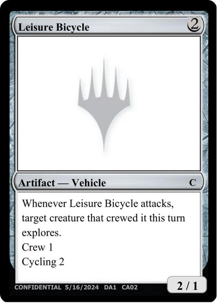 Leisure Bicycle [Un-Known Event Playtest Cards]