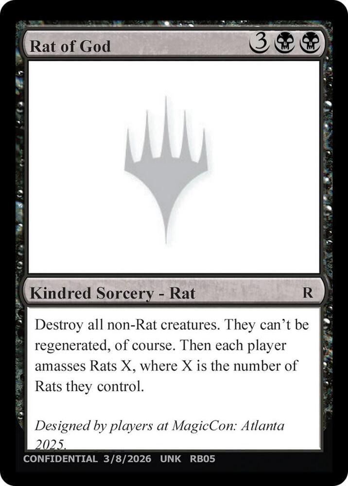 Rat of God [Un-Known Event Playtest Cards]