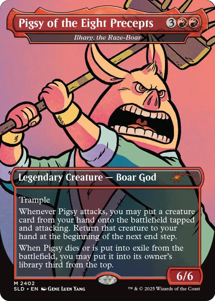 Pigsy of the Eight Precepts - Ilharg, the Raze-Boar (2402) [Secret Lair Drop]