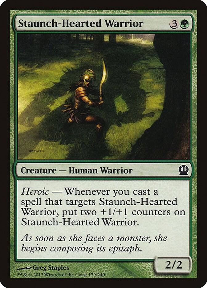 Staunch-Hearted Warrior (179) [Theros]