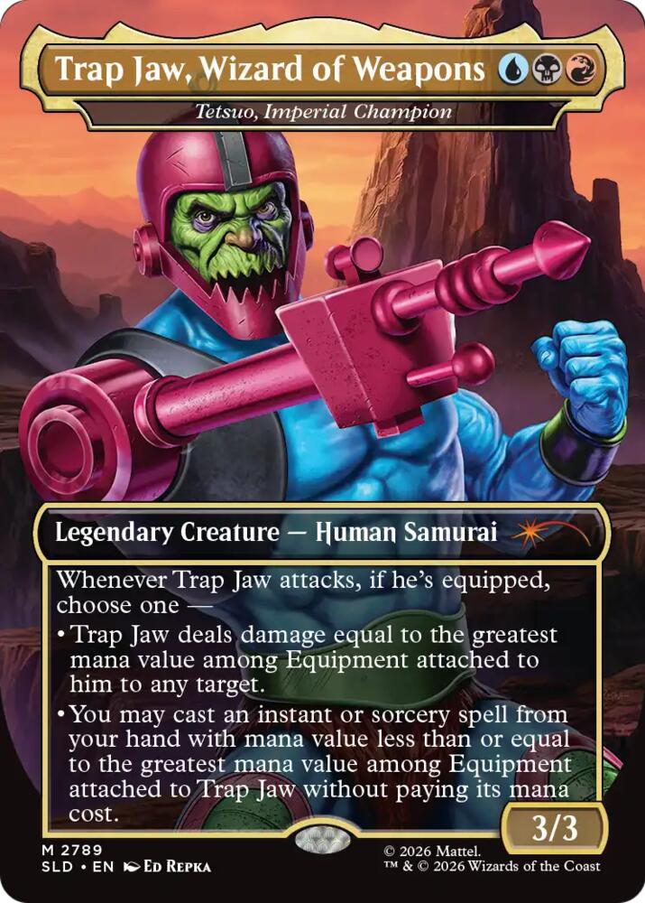 Trap Jaw, Wizard of Weapons - Tetsuo, Imperial Champion (2789) [Secret Lair Drop]