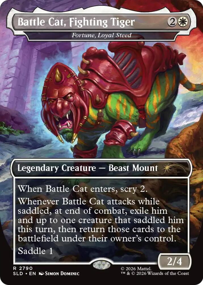 Battle Cat, Fighting Tiger - Fortune, Loyal Steed (2790) [Secret Lair Drop]