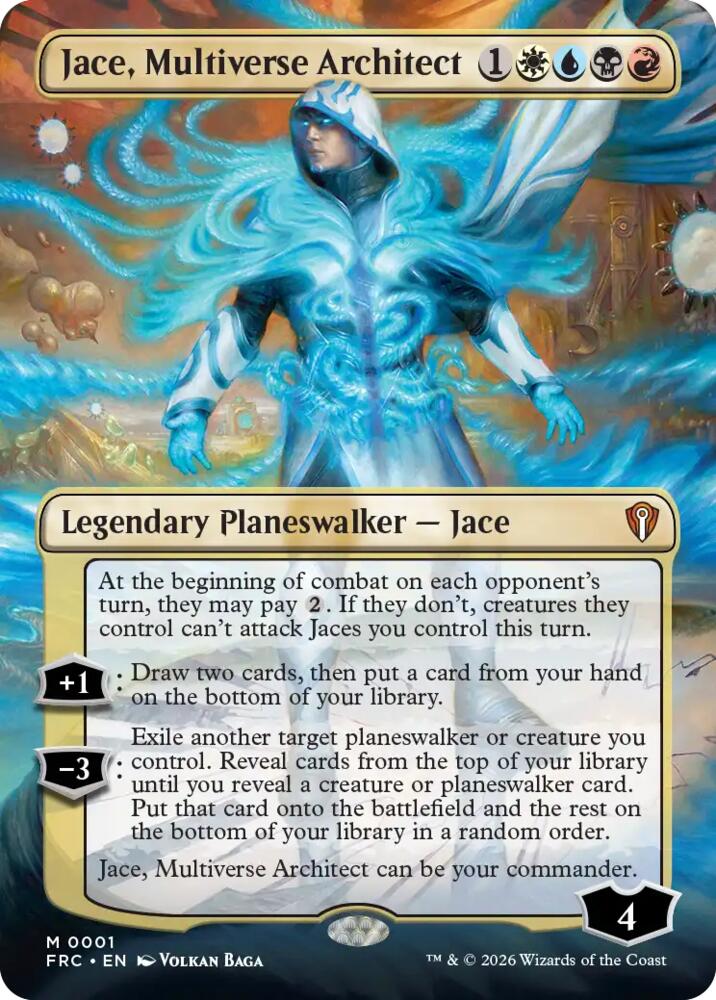 Jace, Multiverse Architect (Borderless) (1) [Reality Fracture Commander]