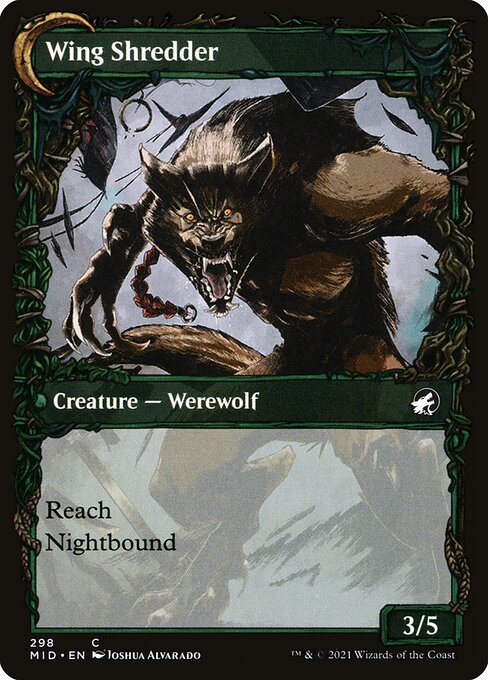 Bird Admirer (Showcase) (298) [Innistrad: Midnight Hunt] [Showcase] Reverse