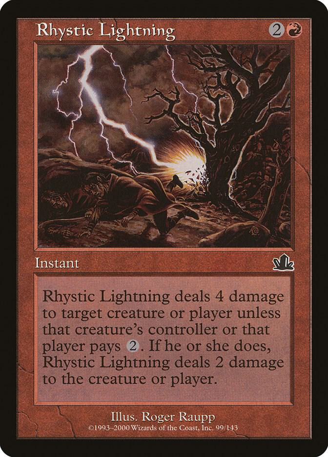 Rhystic Lightning (99) [Prophecy]