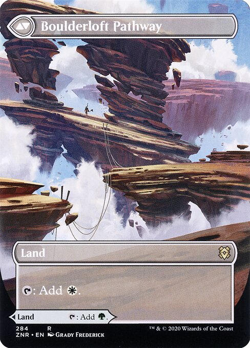 Branchloft Pathway (Borderless) (284) [Zendikar Rising] [Borderless] Reverse