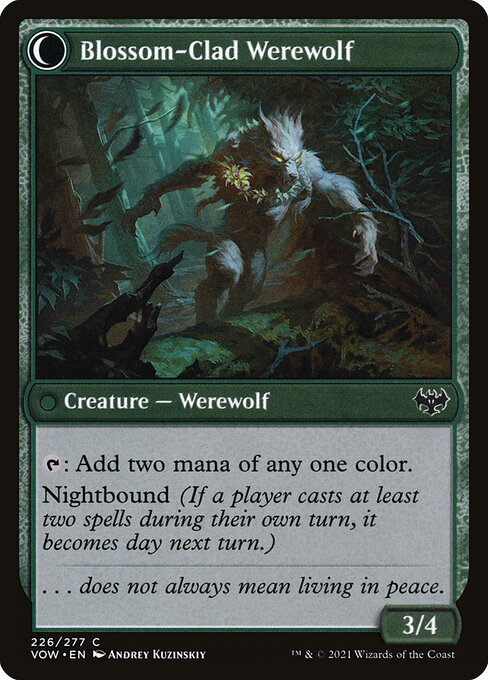 Weaver of Blossoms (226) [Innistrad: Crimson Vow] Reverse