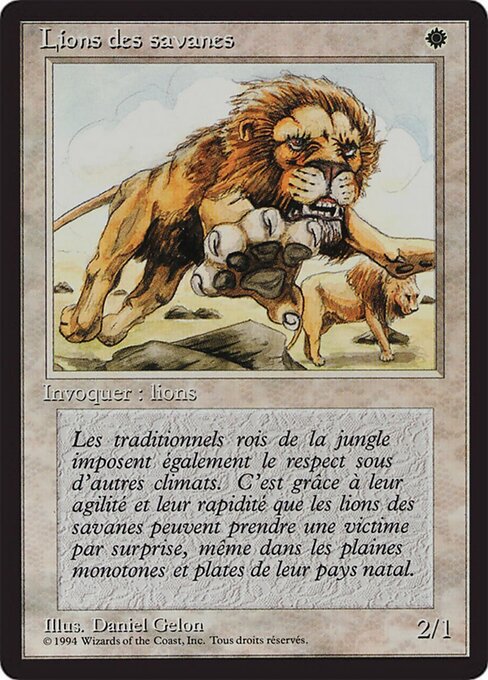 Savannah Lions (39) [Foreign Black Border]