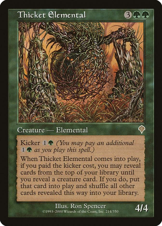 Thicket Elemental (214) [Invasion]